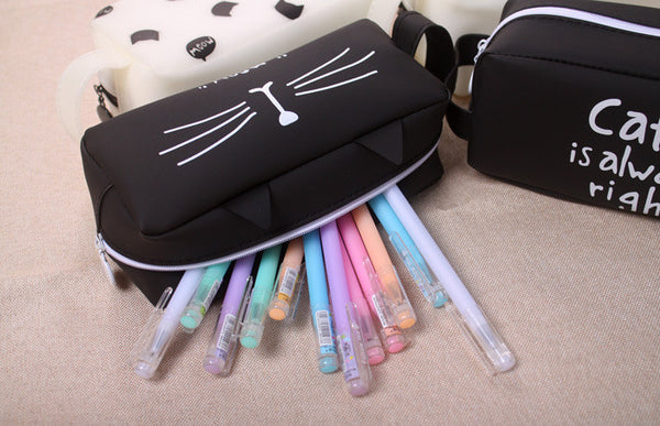 Cats extra large pencil case or makeup bag