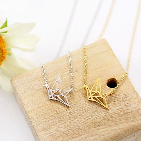 Simply Fashion - Origami Crane Necklace