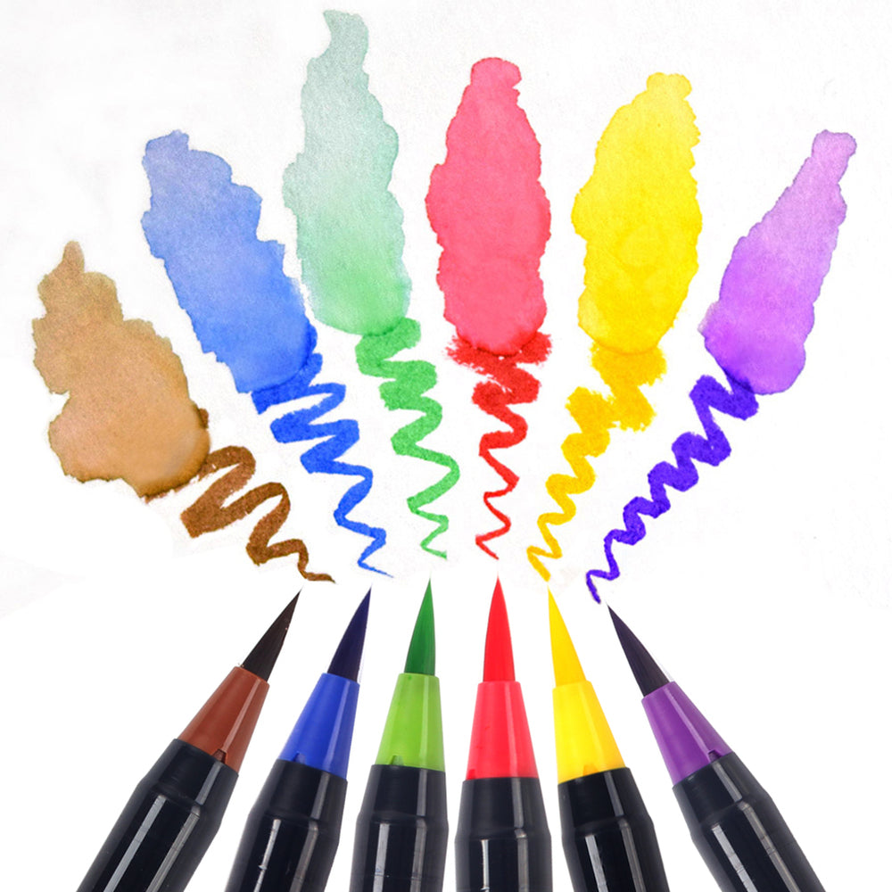 Sekera Water Color Brush Pens 20 Colors + 1 Water Brush Set