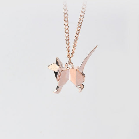 Simply Fashion - Origami Kitten Necklace