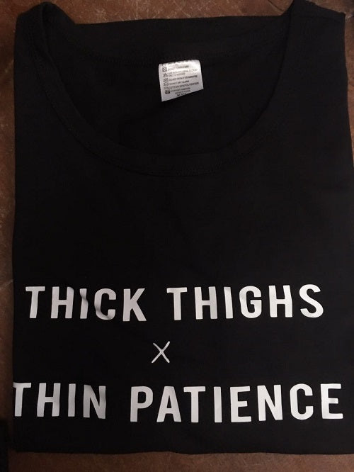 Thin Patience Thick Thighs Typography T-shirts Design, Tee Print, T-shirt  Design Stock Illustration - Illustration of home, card: 266485761